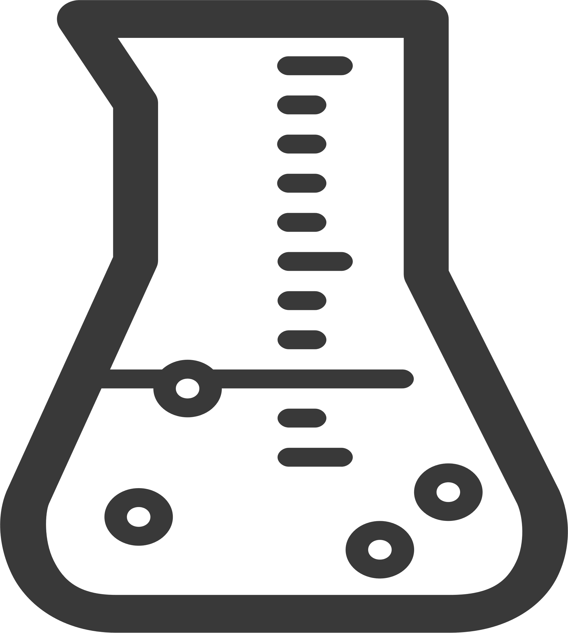 Chemistry beaker vector clipart image free png