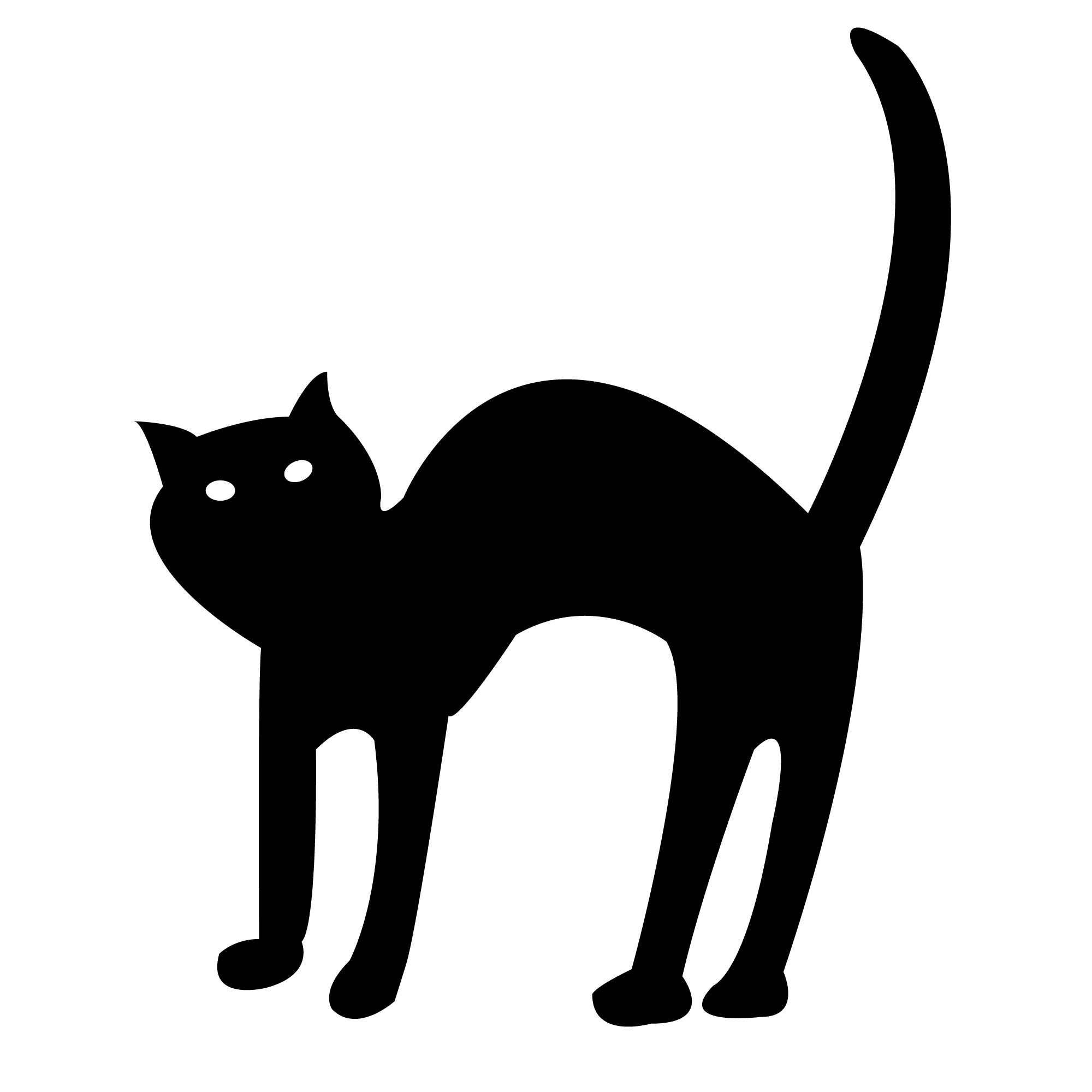 Halloween black cat clipart jpg