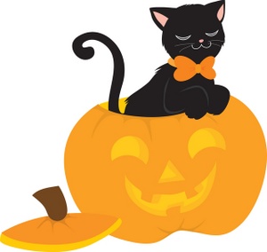 black cat Orange cat clipart free download on jpg