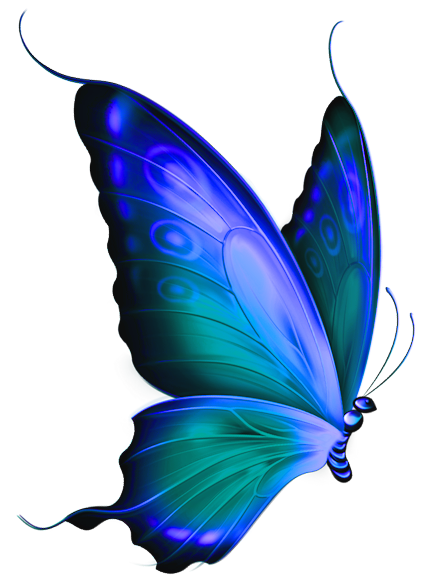 butterfly transparent Transparent blue and green deco butterfly clipart tattoo png