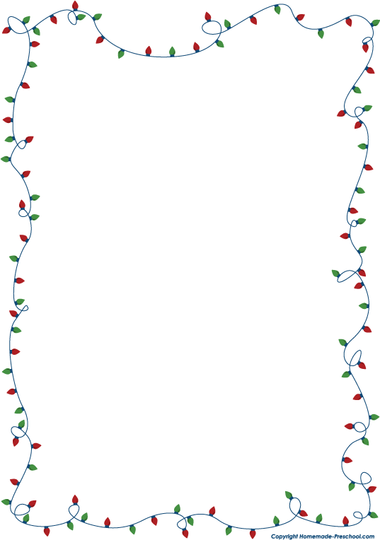 holiday letter border clipart