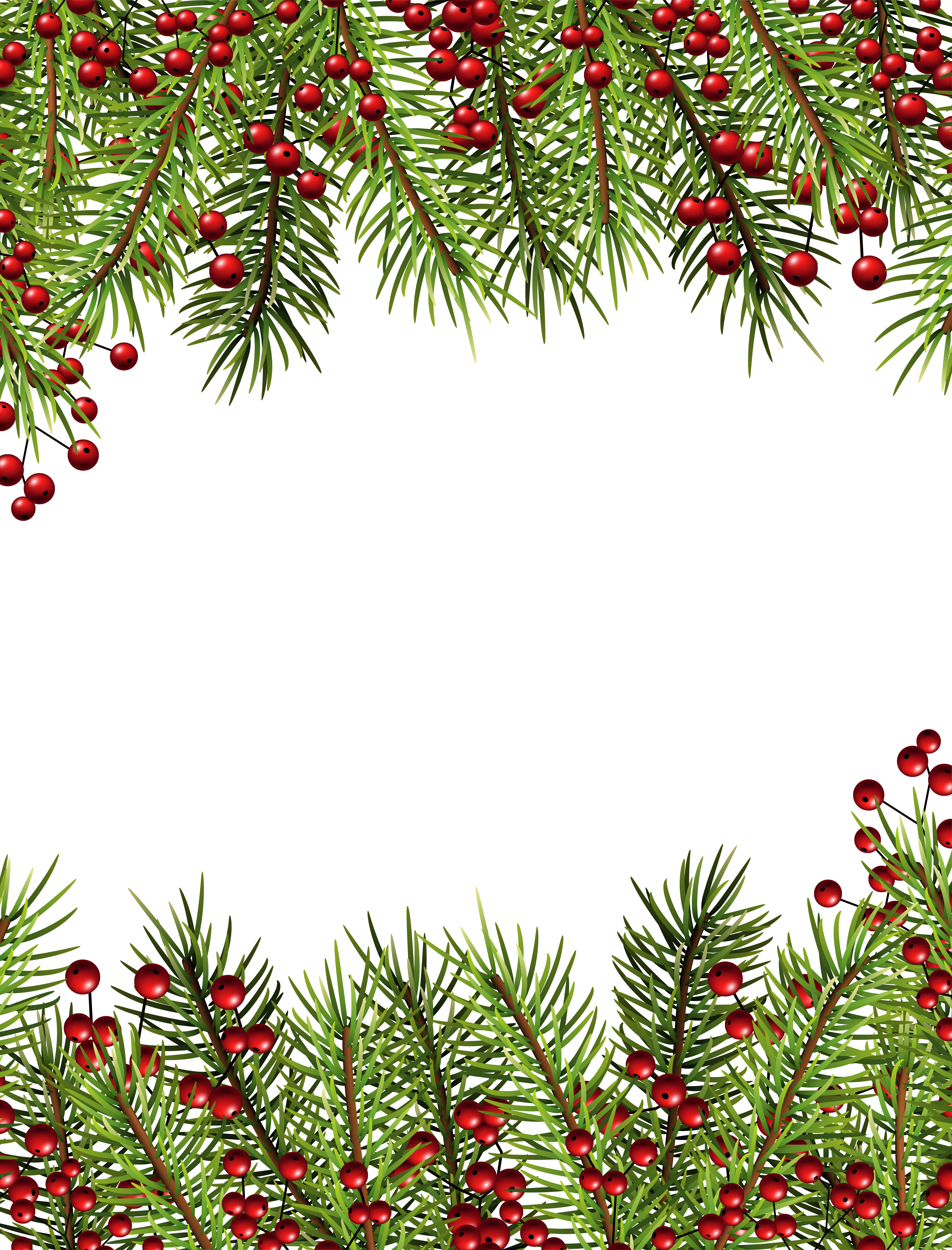 christmas border Christmas holly transparent border frame gallery