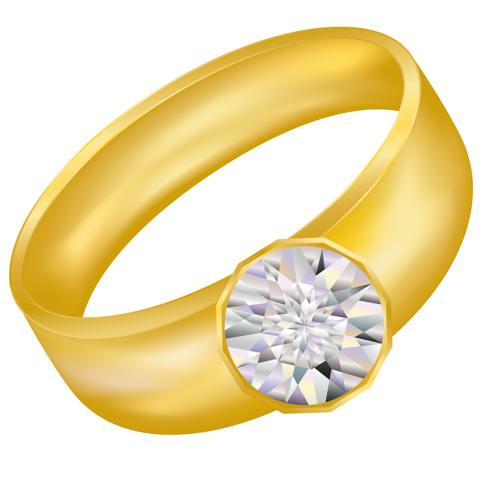 Diamond ring clipart png 2