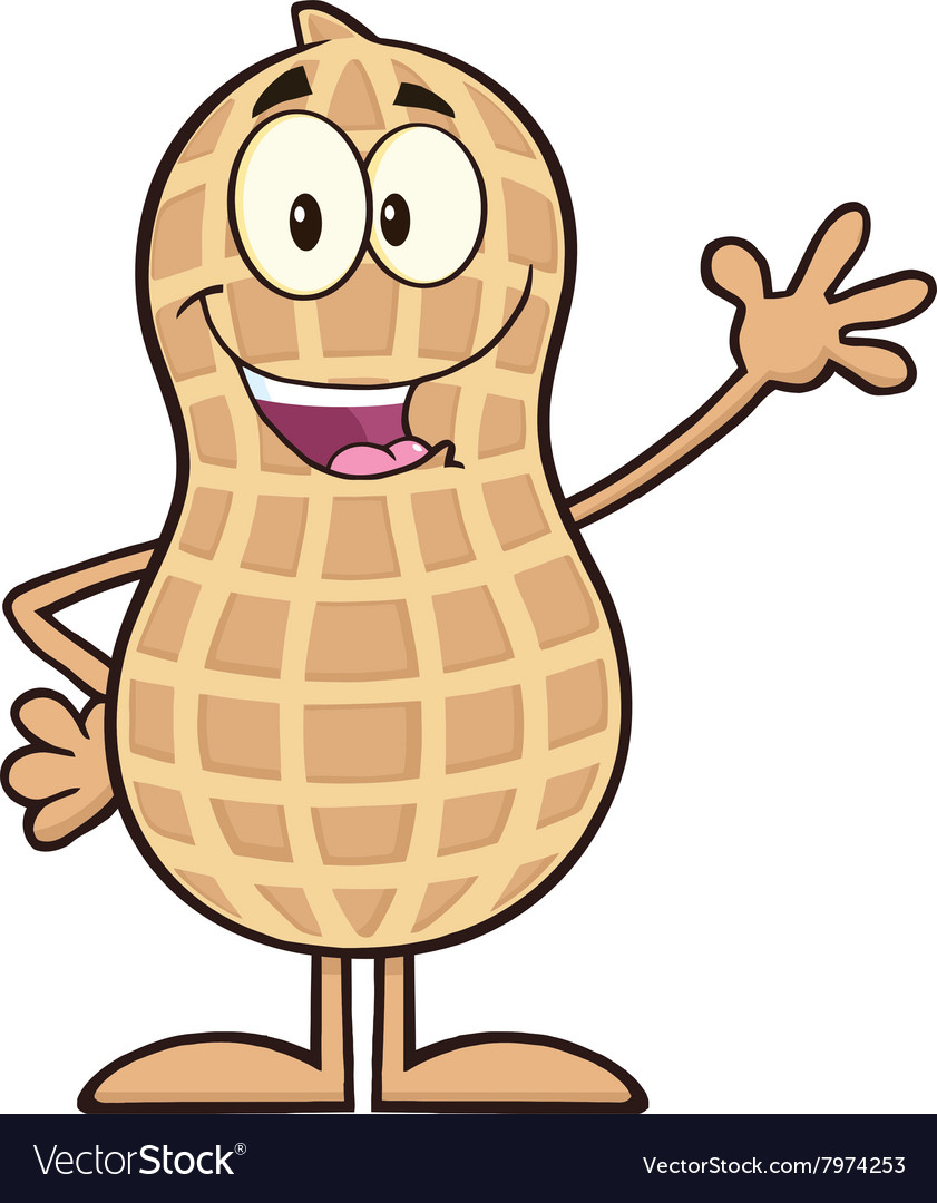 Free rf clipart happy peanut cartoon vector image jpg