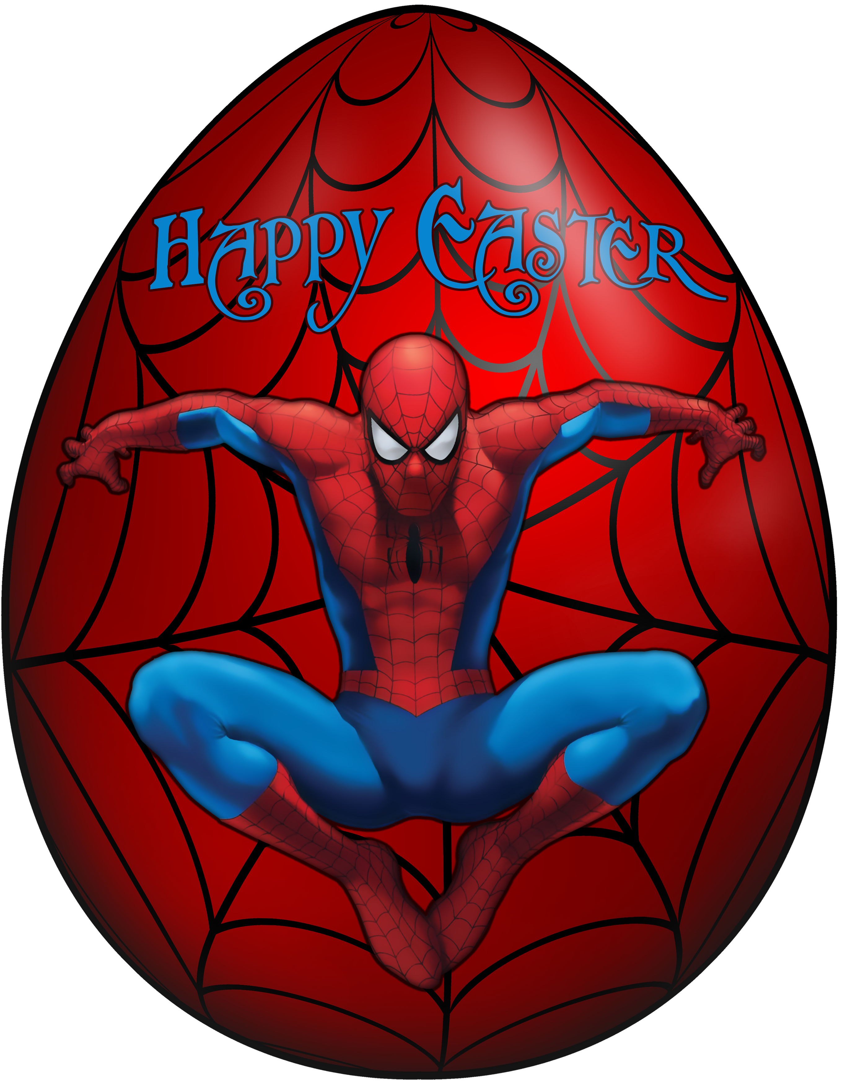 Kids easter egg spiderman clip art image png