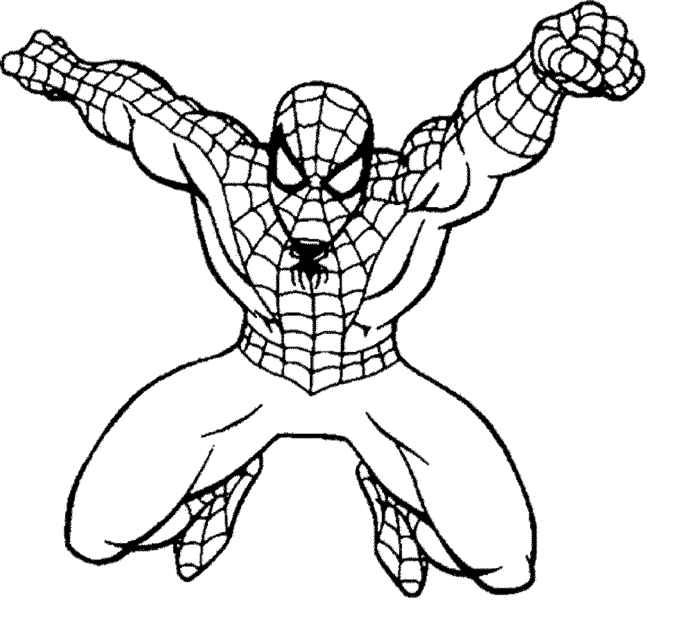 Printable spiderman coloring pages clipart easy png   Clipartix