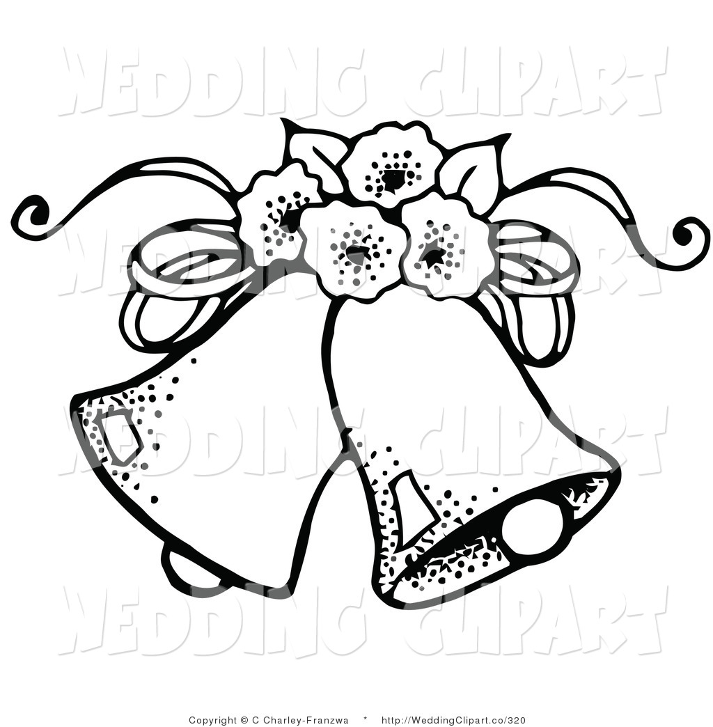 wedding bells Wedding clipart free black and white jpg