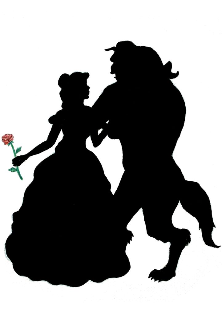 Beauty and the beast clipart to print jpg