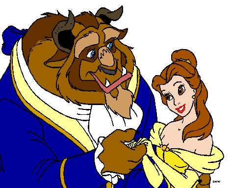 Beauty and the beast clip art clip art library gif