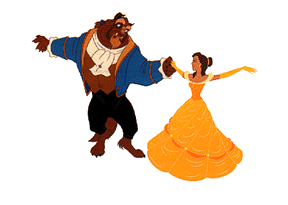 Free beauty and the beast disney clipart animated s gif
