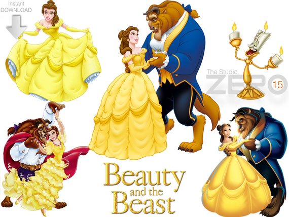 Disney beauty and the beast clipart mirror jpg
