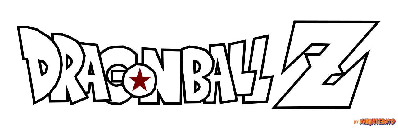 Dragon ball logo lineart by naruttebayo on clipart library png