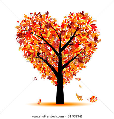 fall tree Fall heart tree clipart jpg
