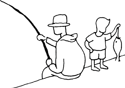 Fishing clipart black and white free images png