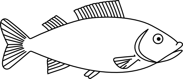 Fish clipart black and white image png