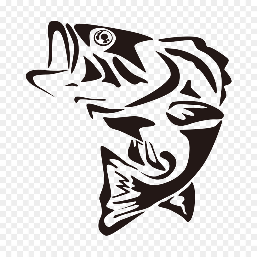 Bass fish clipart black and white 6 clipart station jpg