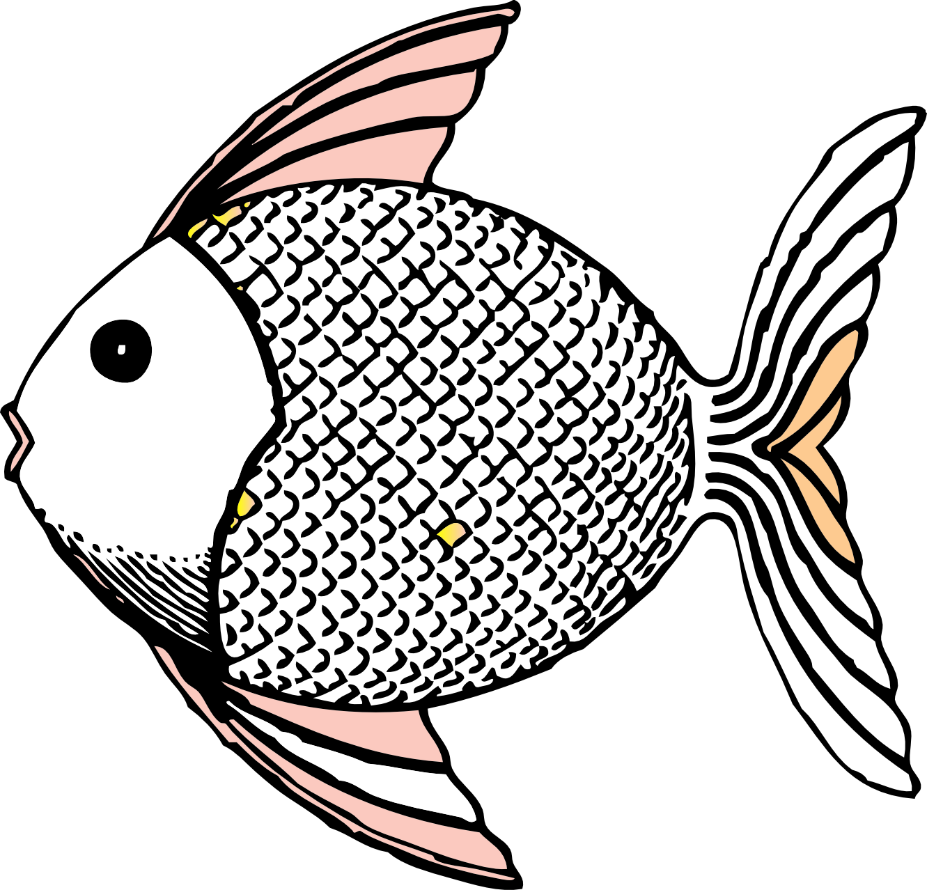 Free fish images black and white download clip art png 2