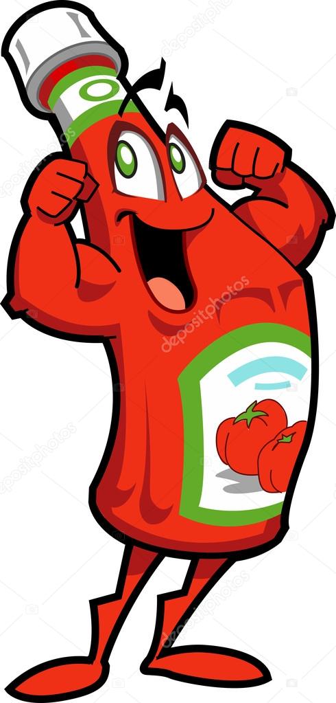 Healthy ketchup bottle stock vector kennyk jpg