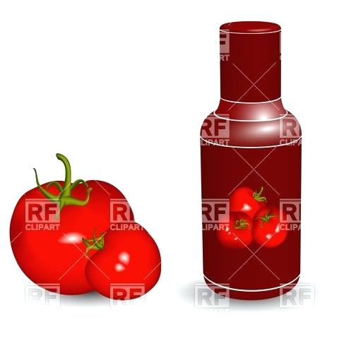 ketchup bottle Bottle of ketchup with tomatoes free jpg