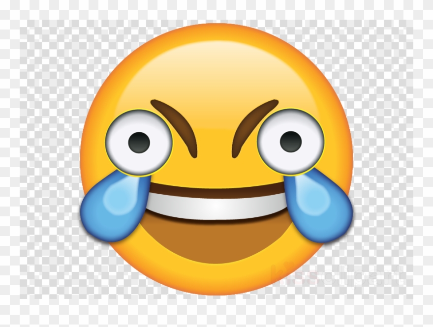 Crying laughing emoji clipart face with tears of joy open eyed png