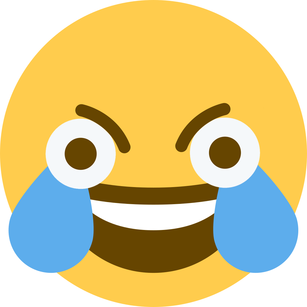 Discord emote open eye crying laughing emoji know your meme png