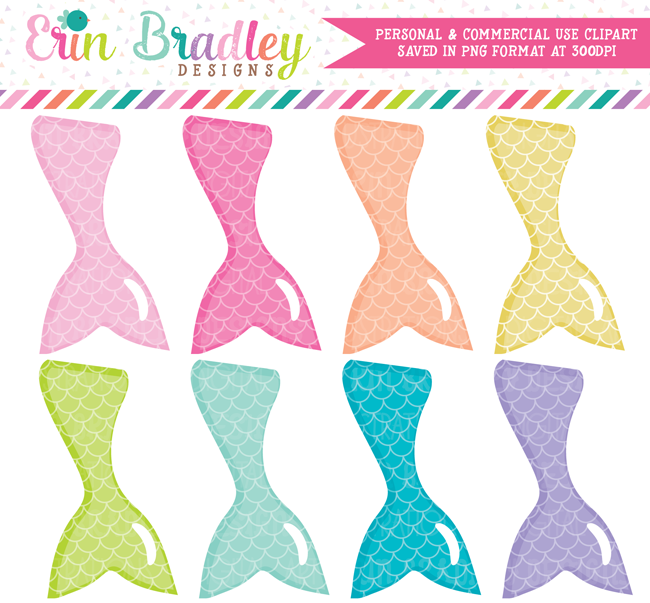 Mermaid tails clipart erin bradley ink obsession designs png