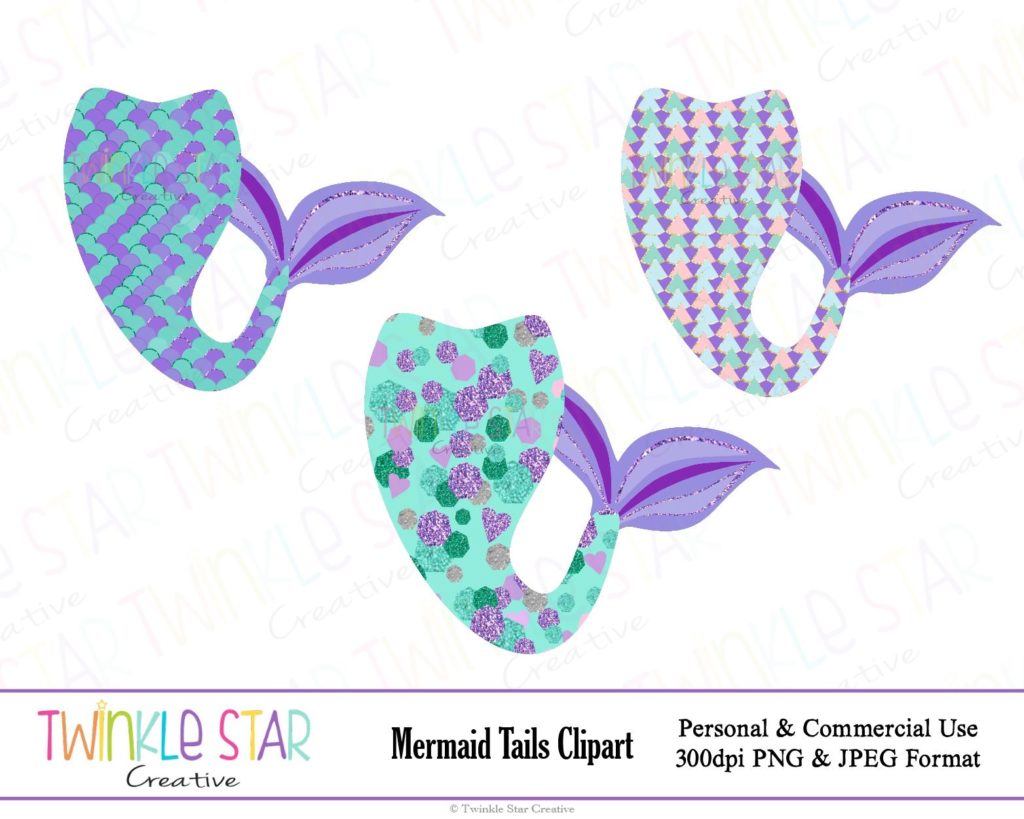 Mermaid Tail Clipart : Pin the clipart you like. - Fogueira Molhada