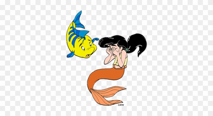 Mermaid tail clipart little 2 flounder png