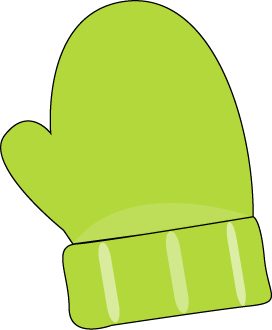 Green mittens clipart jpg
