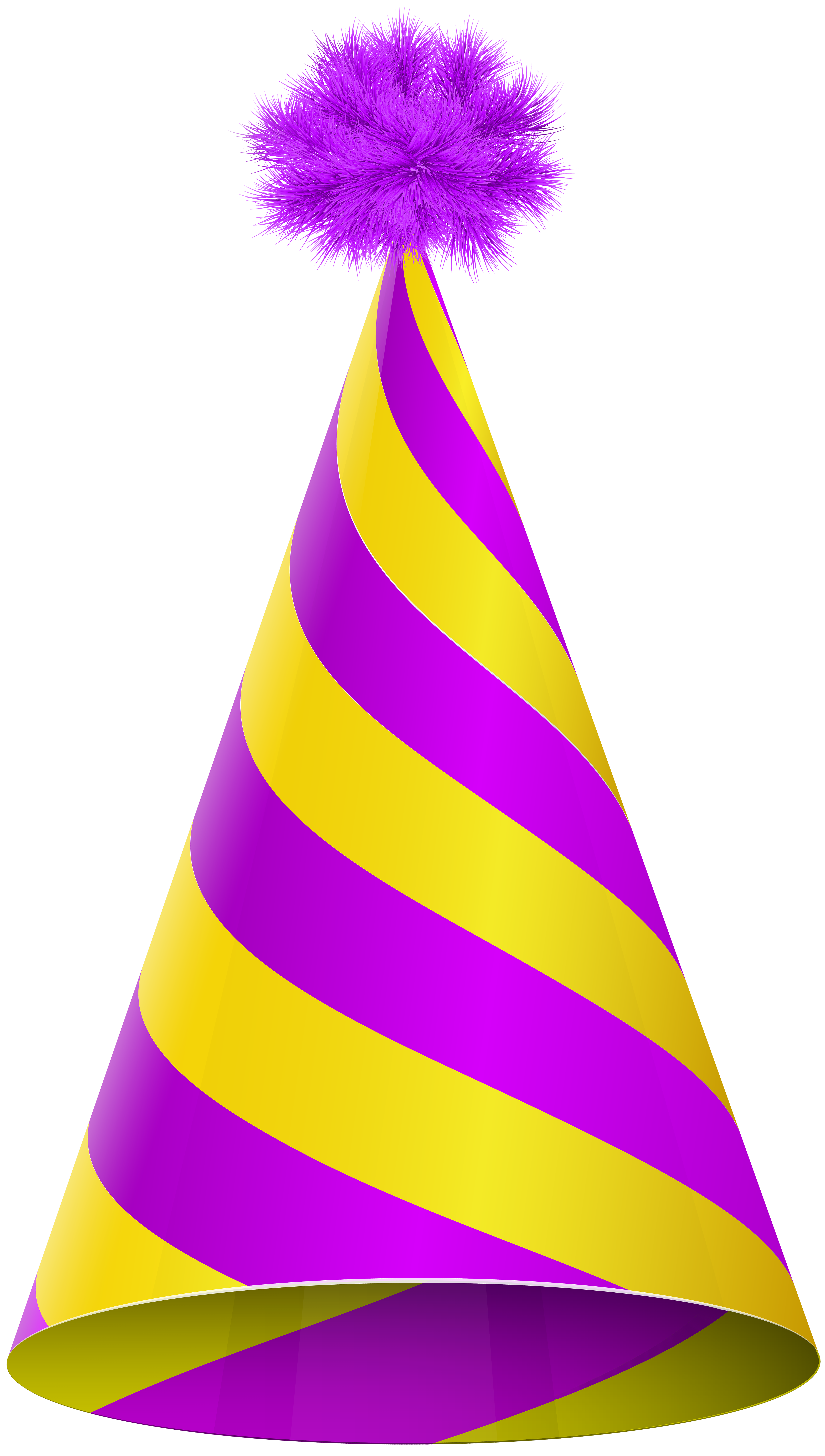 Party hat purple yellow transparent clip art image gallery png