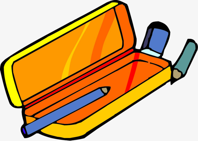 A pencil case stationery image and clipart jpg