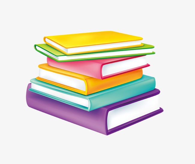 Stack of books clipart color cartoon stacked together jpg