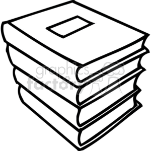 Stack of books clipart black and white free download gif