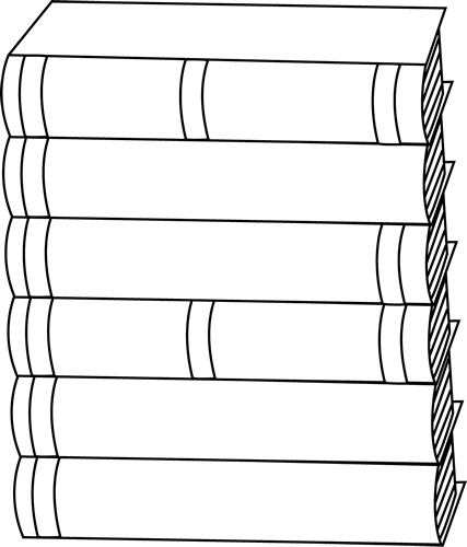 Stack Of Books Clipart Black And White Red Pile Clip Art Png Clipartix