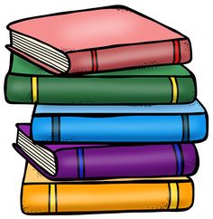 Stack of books clipart we heart it teacher clip art ...