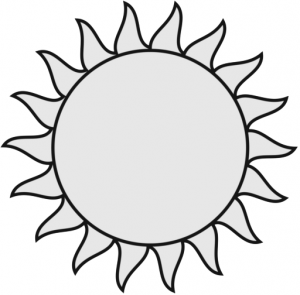 Sun clipart black and white free images png 4