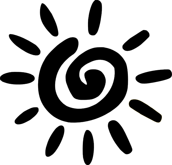 Black and white sun clipart free download clip art png