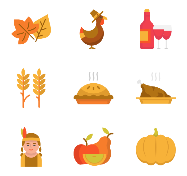 Thanksgiving icon packs vector svg psd png