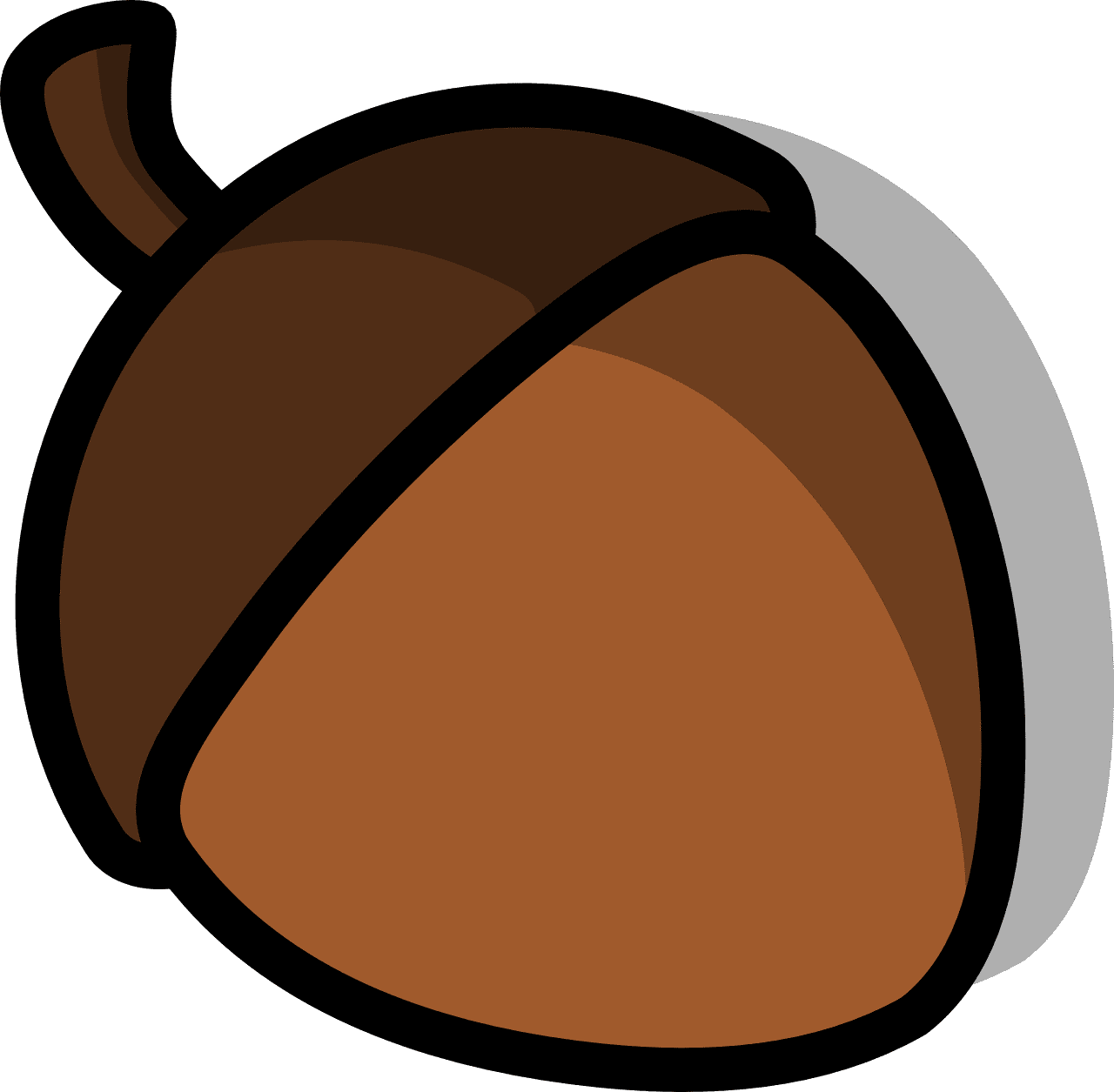 Acorn nut seed vector graphic clipart