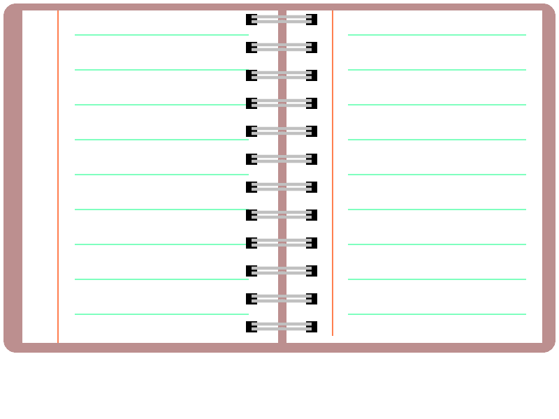 Agenda clipart notebook by bedesprez picture