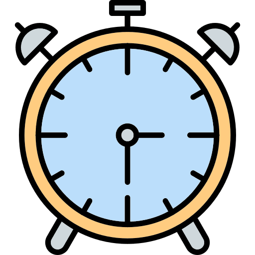 Alarm clock education clipart logo