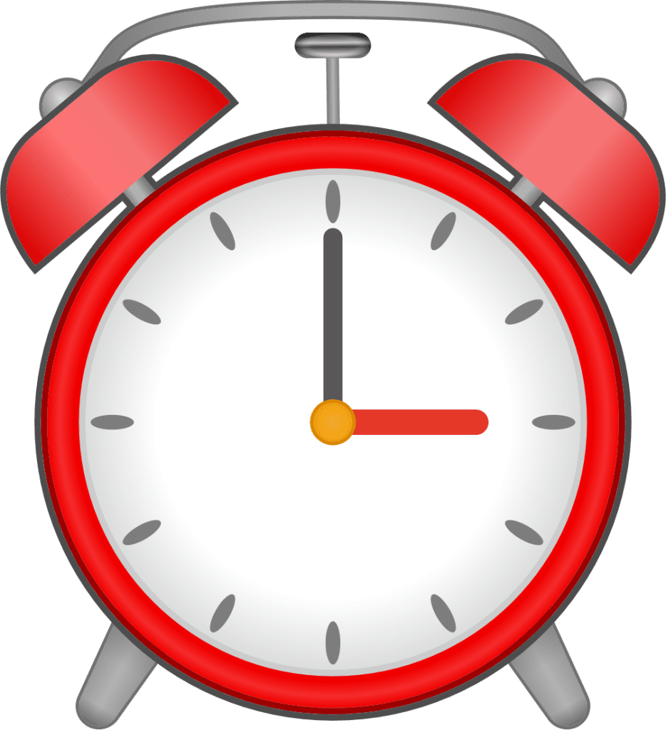 Alarm clock emoji for clipart picture