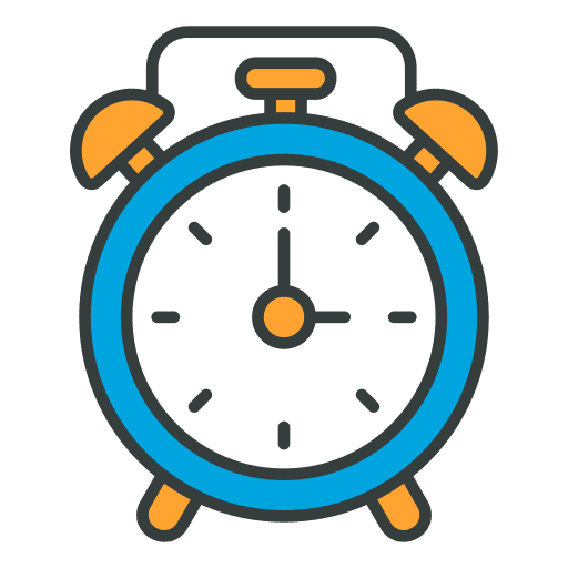 Alarm clock generic color lineal clipart photo