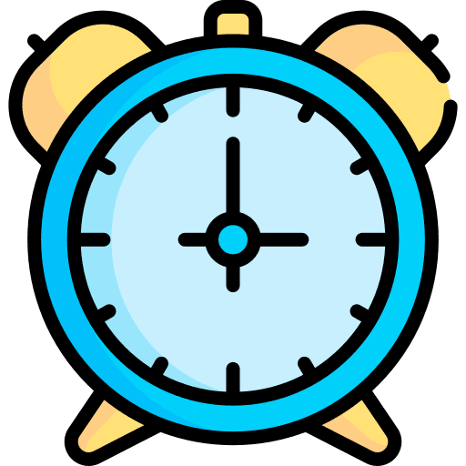 Alarm clock special lineal color clipart vector