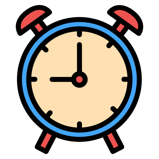 Alarm clock time and date clipart free