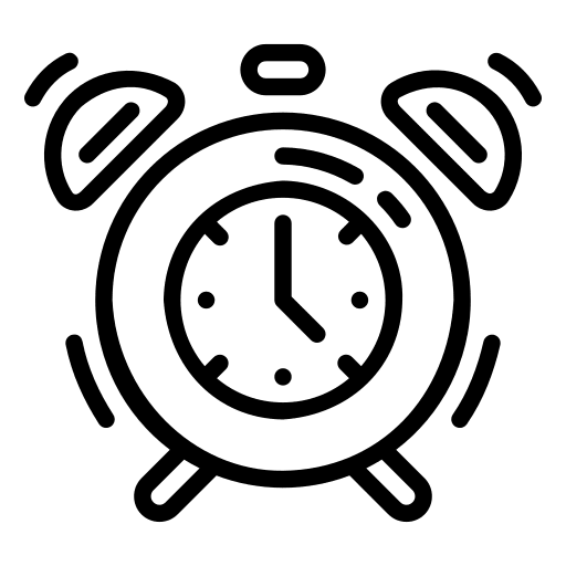 Alarm clock time school education clipart clip art
