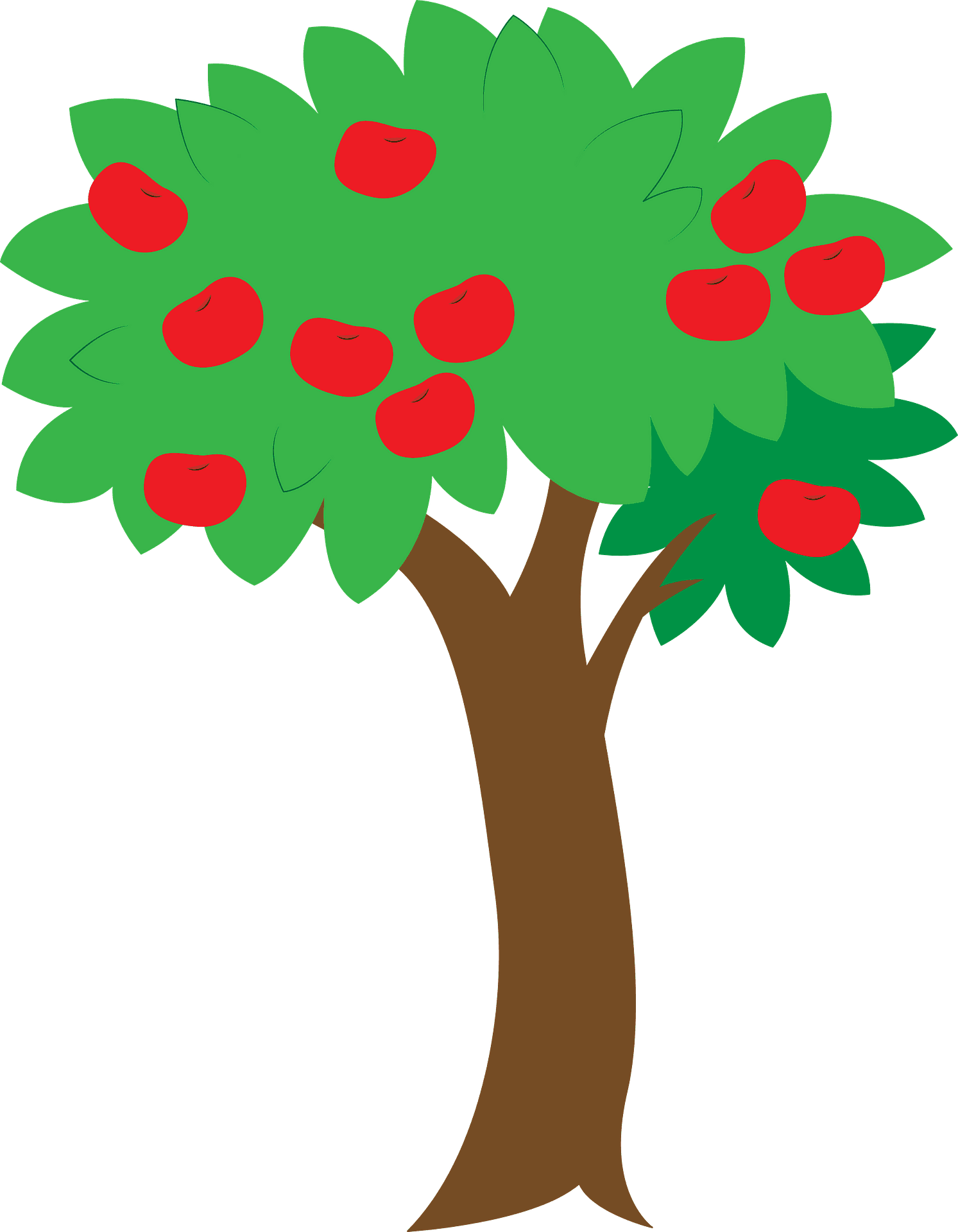 Apple tree clipart logo