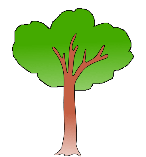 Apple tree clipart vector 2