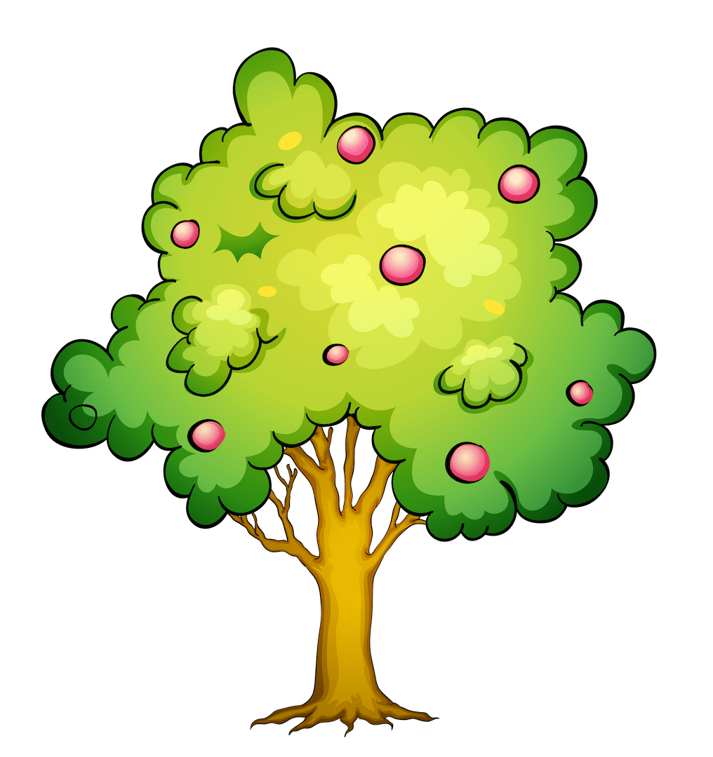Apple tree fruit clipart library background