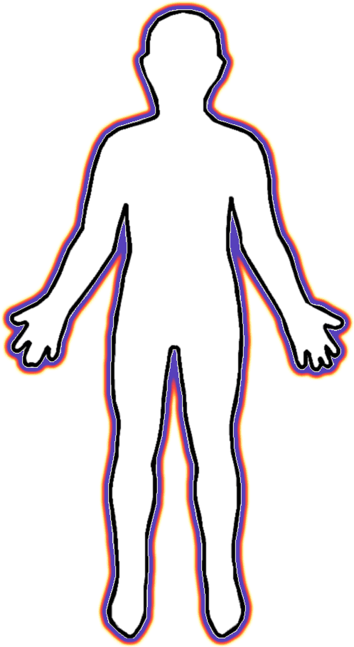 Back body clipart human cartoon outline background